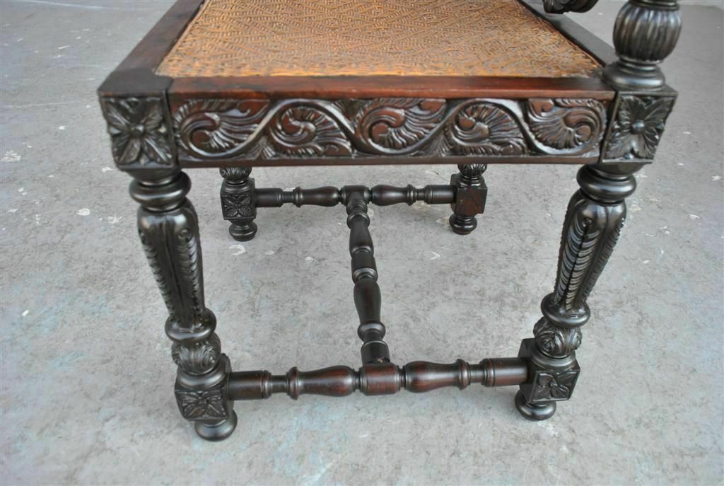 Furniture 19th Century Indian Rosewood Chair photo