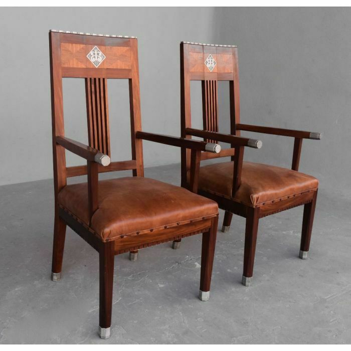 Art Deco Armchairs 1930 Rosewood After Dominique (Pair) photo furniture