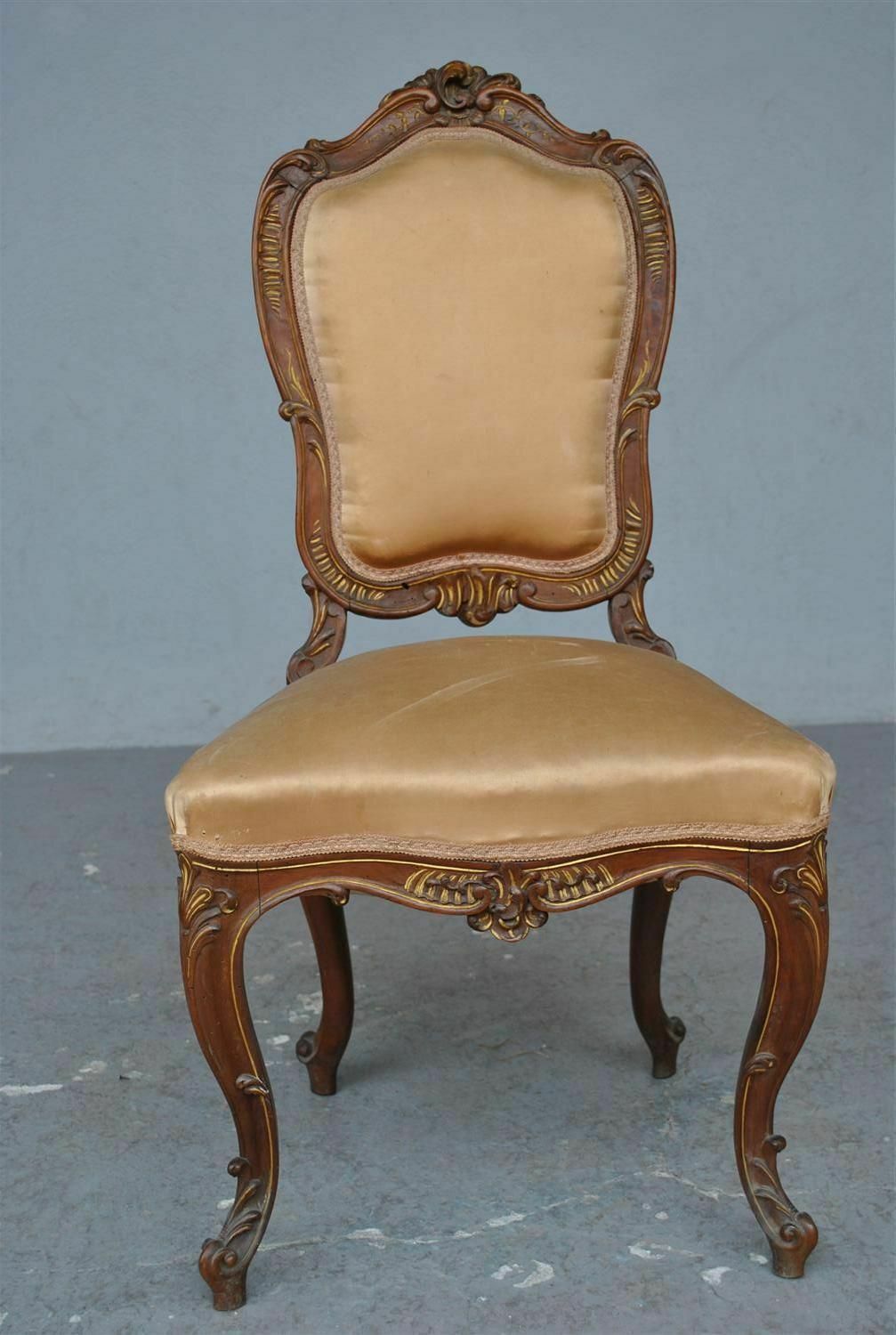 Louis XV Style Chairs In Late 19th Century Walnut (Set Of 6) photo Furniture