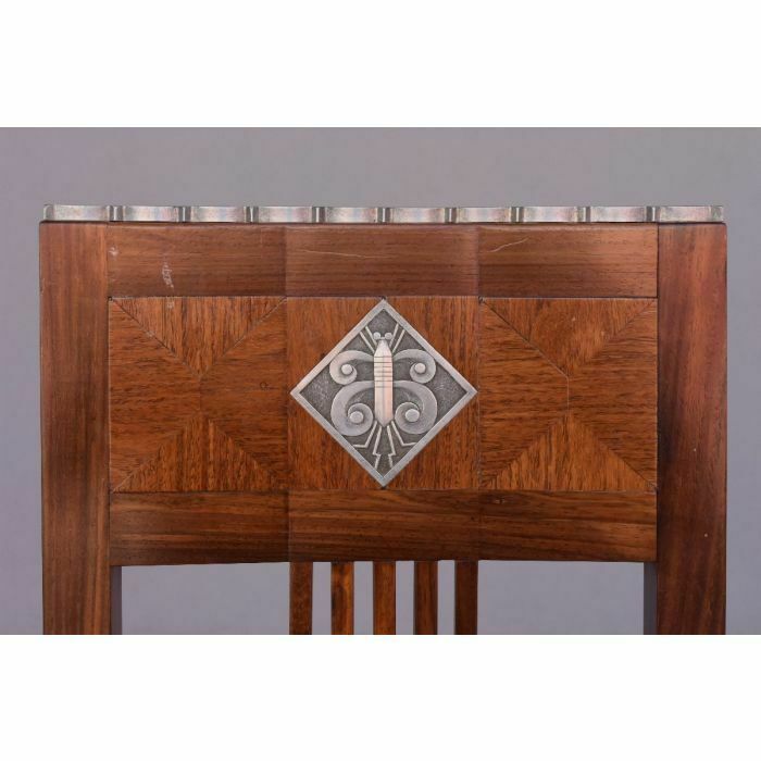 Art Deco Chairs 1930 Rosewood After Dominique (Set Of 4) photo vintage