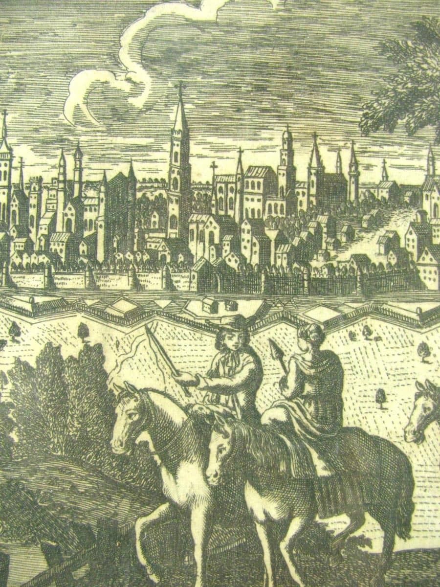 View Of Brussels. “ The City Of Brussels In The Duchy Of Brabant ” Copper Engraving Taken From “The Present State Of All The Countries And Peoples Of