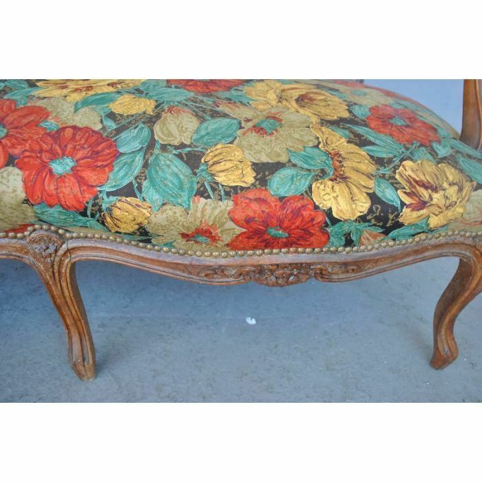 photo vinterior Rockery Living Room In Louis XV Style 5 Piece Upholstered Walnut