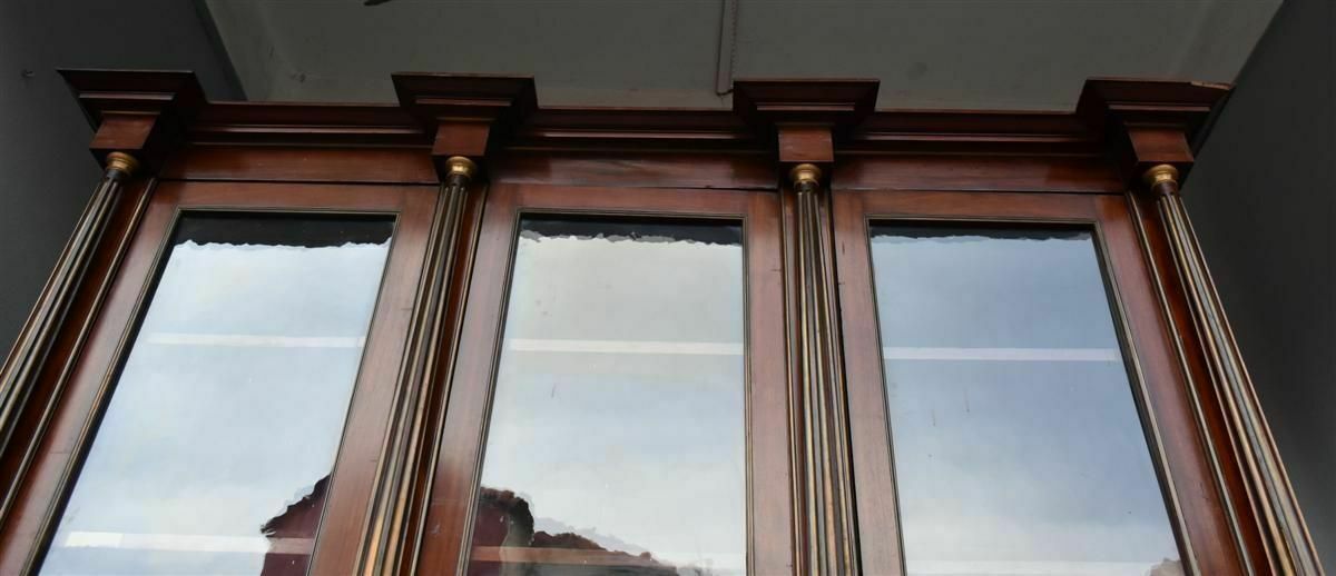 Furniture Louis XVI Style Mahogany Bookcase, 19th Century photo