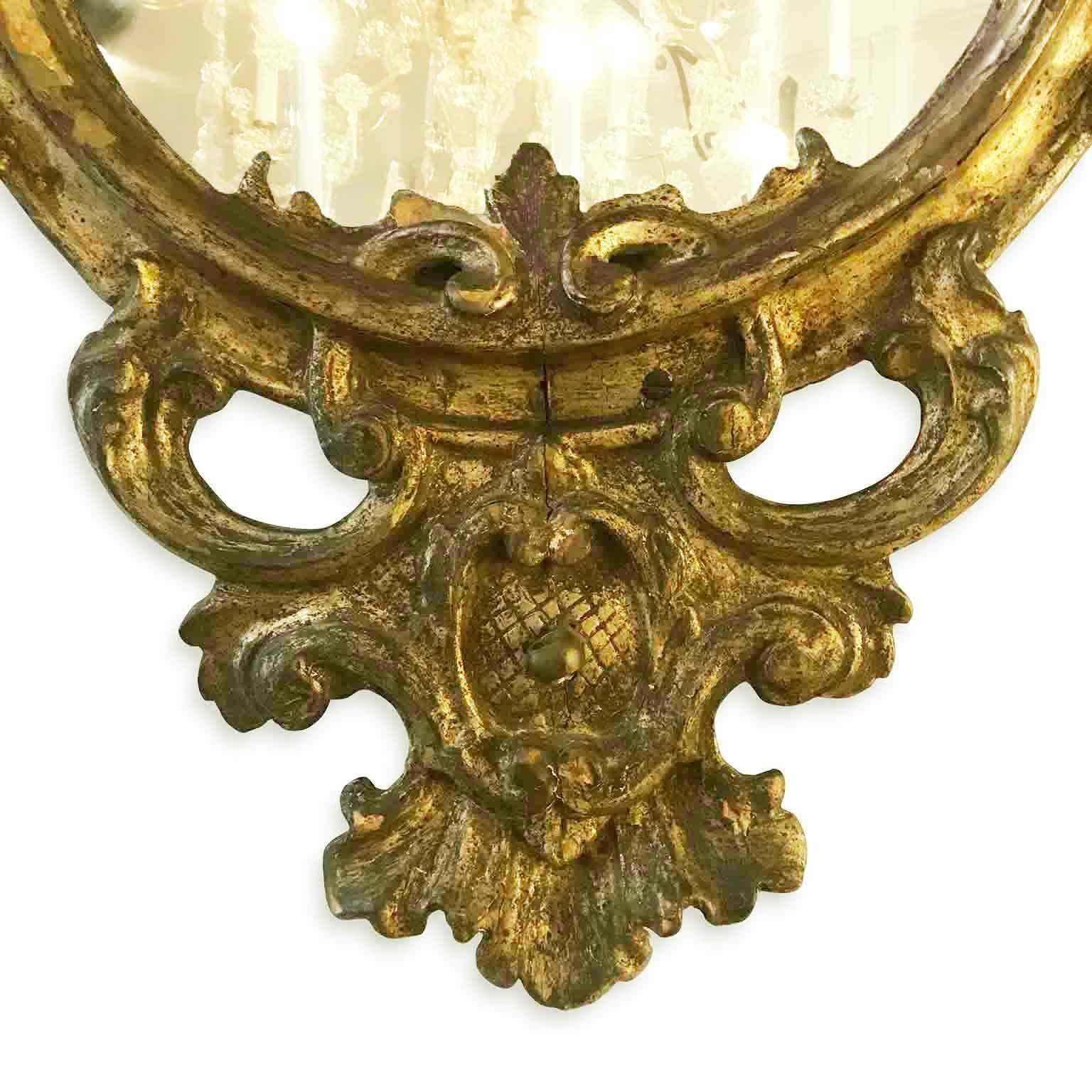 Pair Of Golden Carved Wooden Mirrors In Mecca photo Home Decor