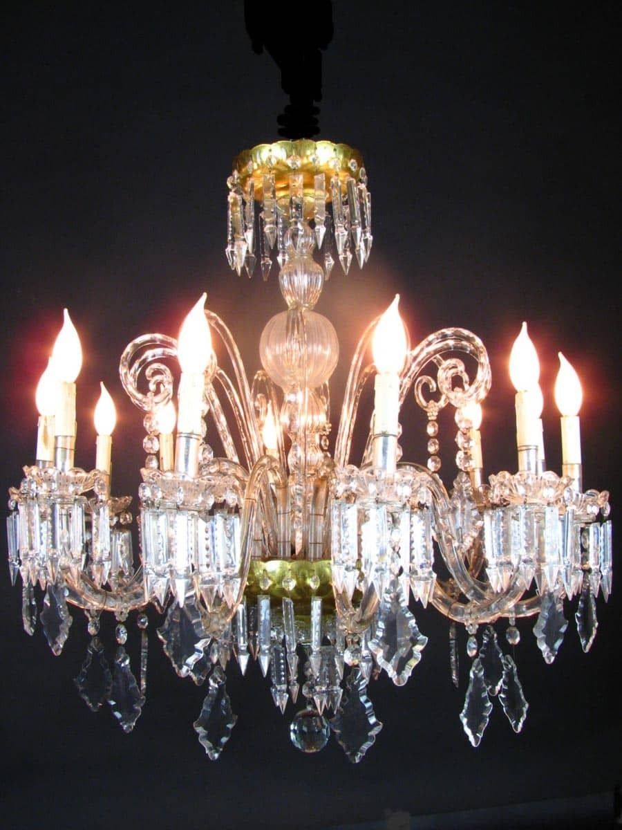 Antique Bohemia Crystal Chandelier 12 Arms
