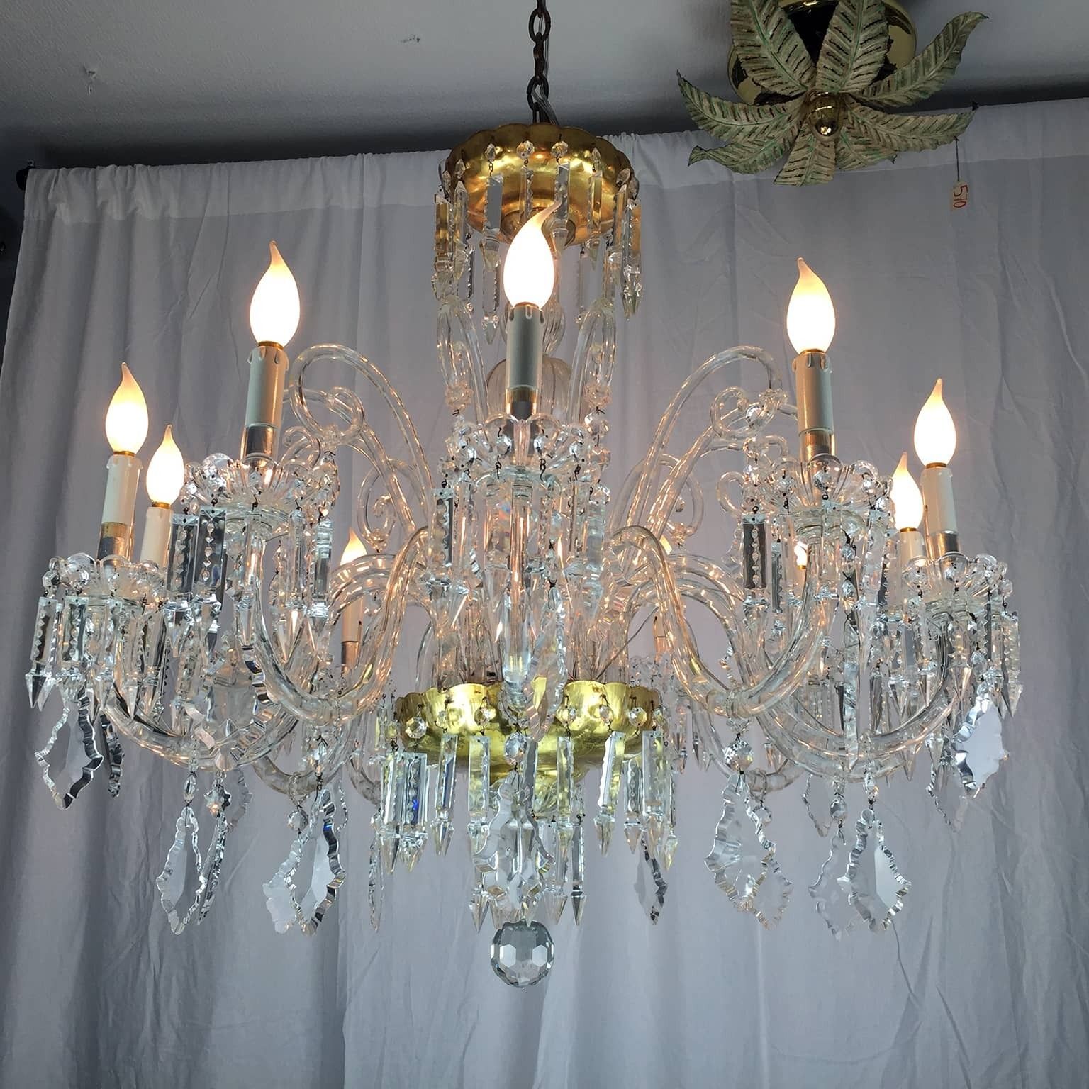 Antique Bohemia Crystal Chandelier 12 Arms photo vinterior
