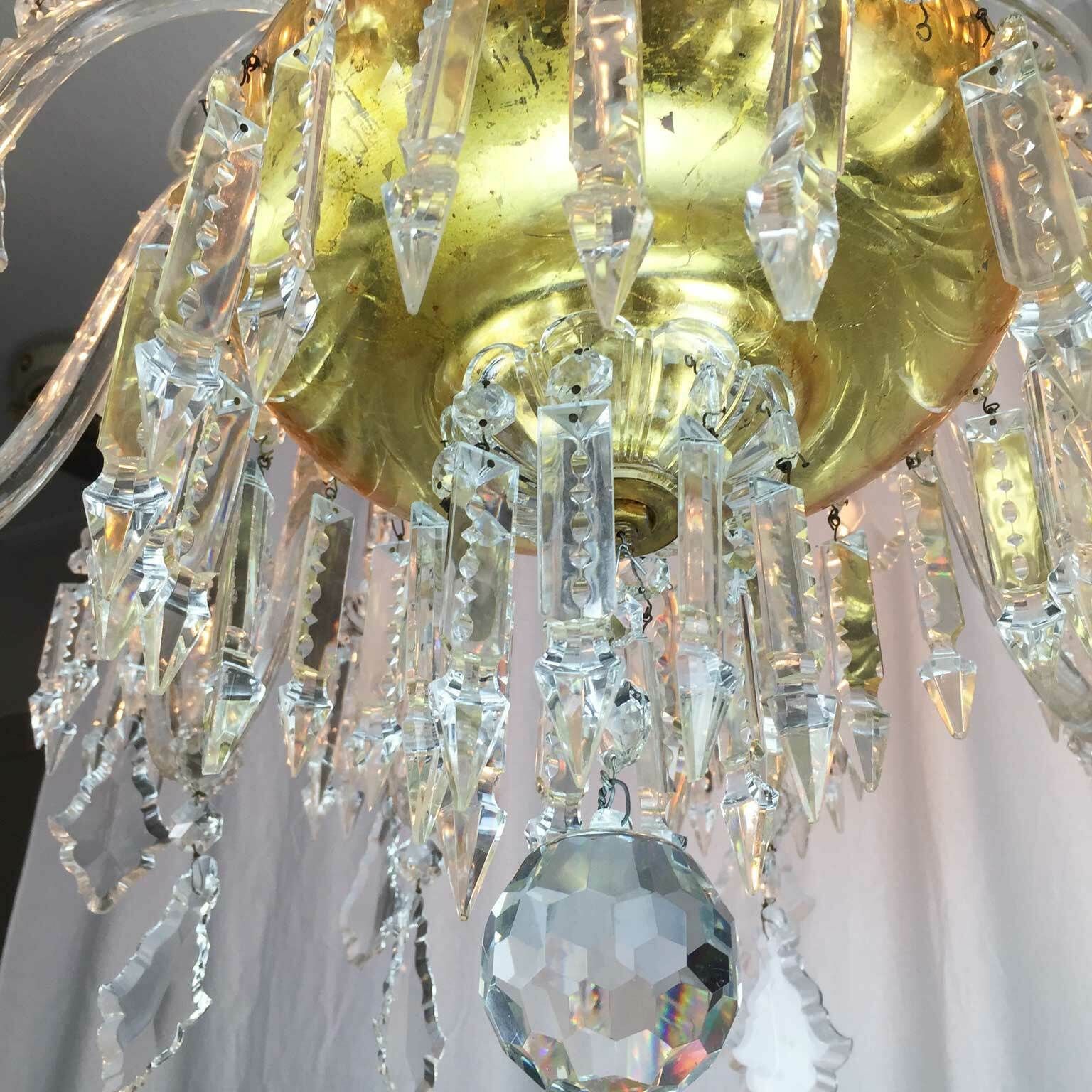 photo vinterior Antique Bohemia Crystal Chandelier 12 Arms