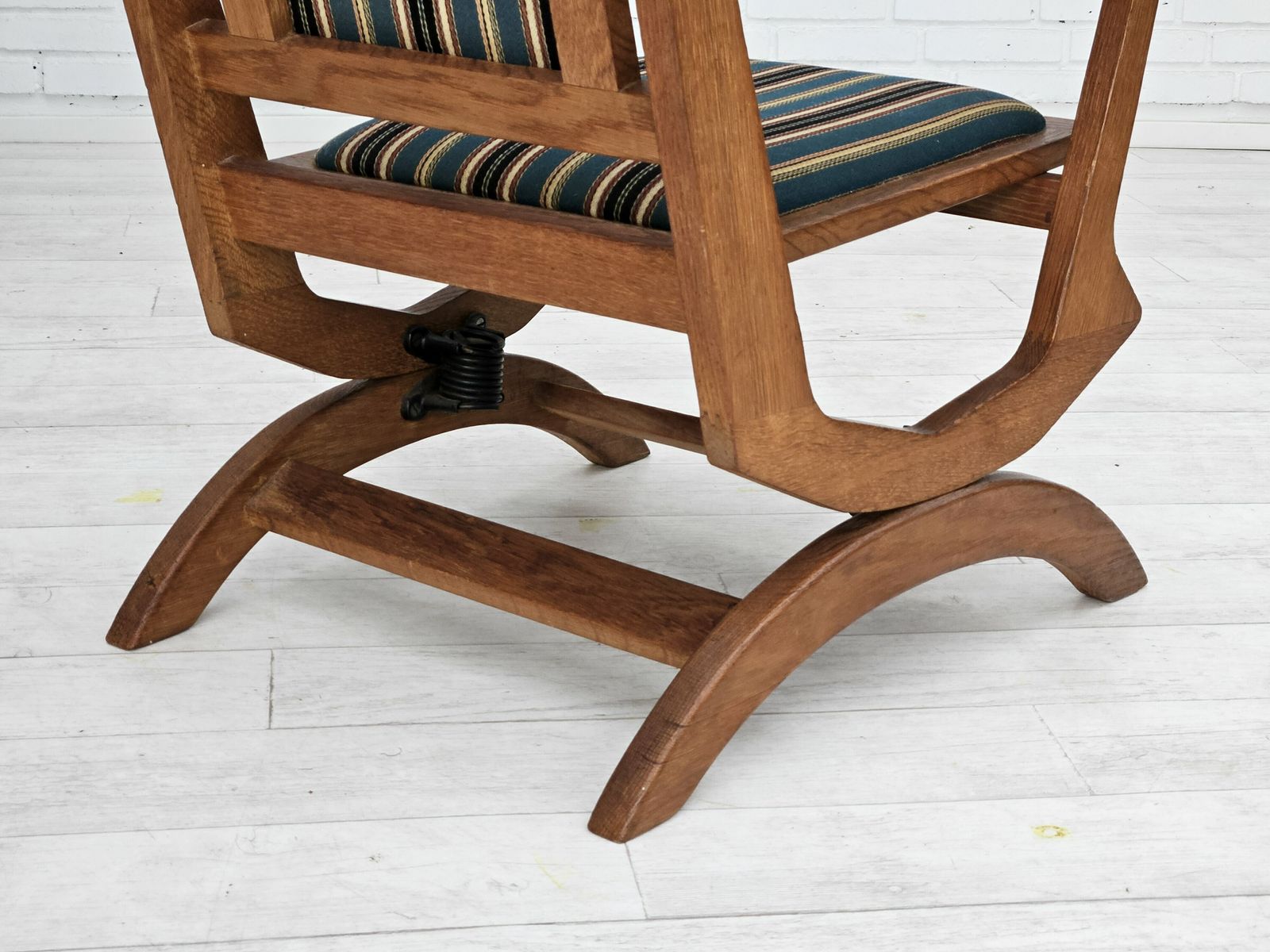 1950 60s, Danish Highback Rocking Chair In Original Very Good Condition. photo buy