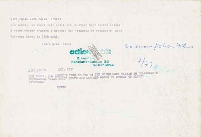 Star Wars, Science Fiction Film Still, 1977 photo furniture