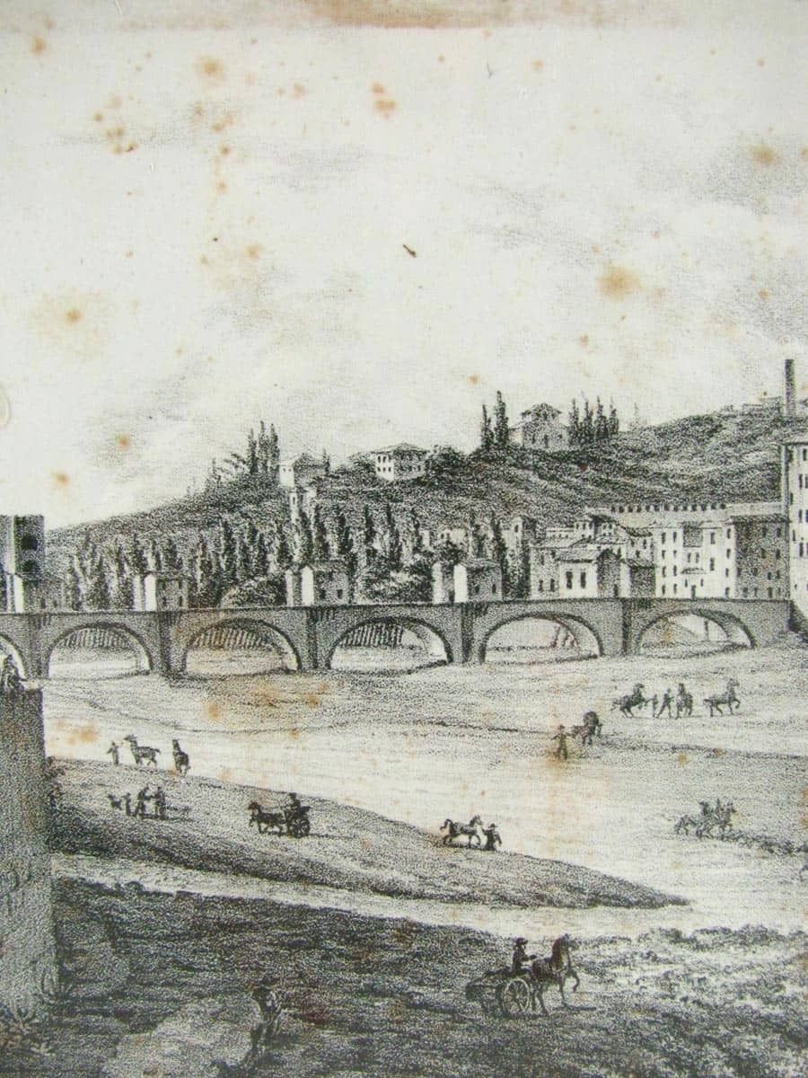 View Of The Bridge Of Graces Of Florence