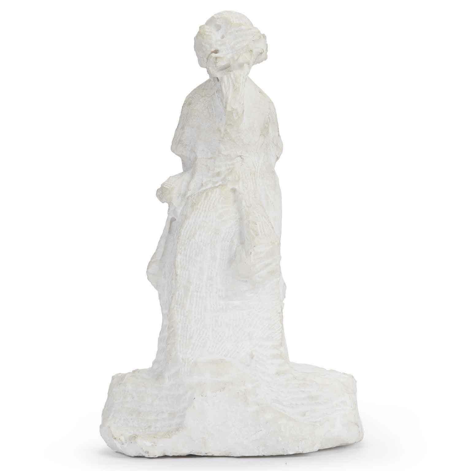 Take Attilio Sculpture Of A Little Girl In Marble photo for sale