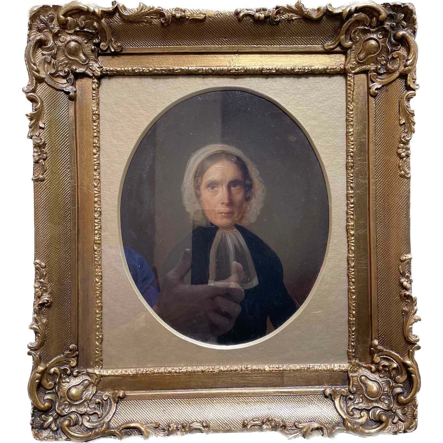 Flemish School Portrait Of A Lady photo furniture
