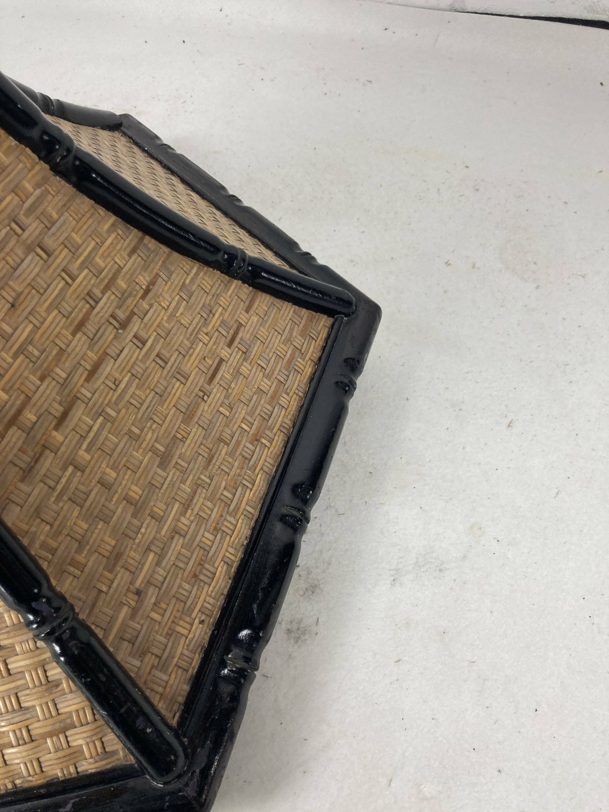 photo buy Coastal Palm Regency Rattan Bamboo Side Table Or Dining Table Base France 1970s