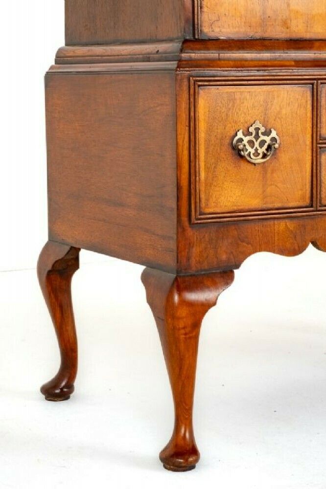 Georgian Chest On Stand Cabinet Antique Walnut photo for sale