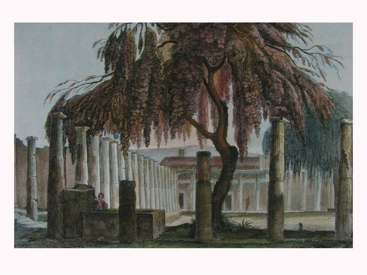 De Vegni View Of Pompeii, 1800s photo furniture