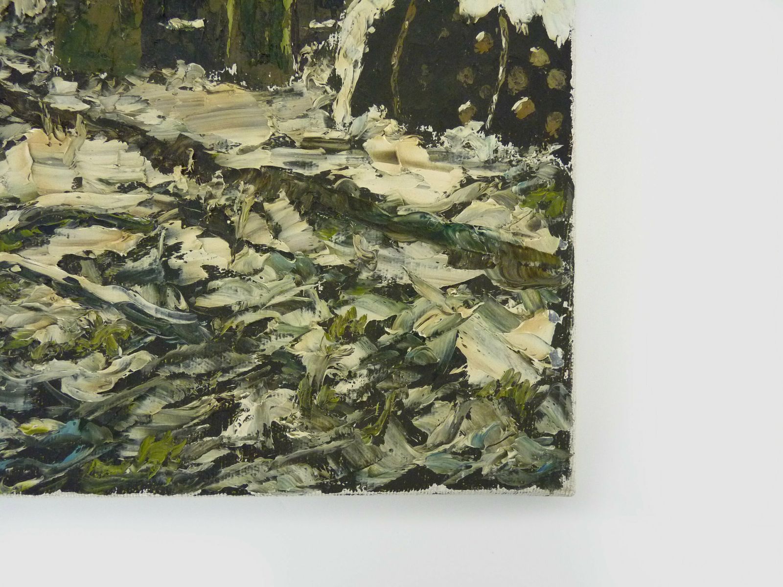 Huile sur toile, village de Jan Van Dooren, paysage d'hiver, signée photo Art