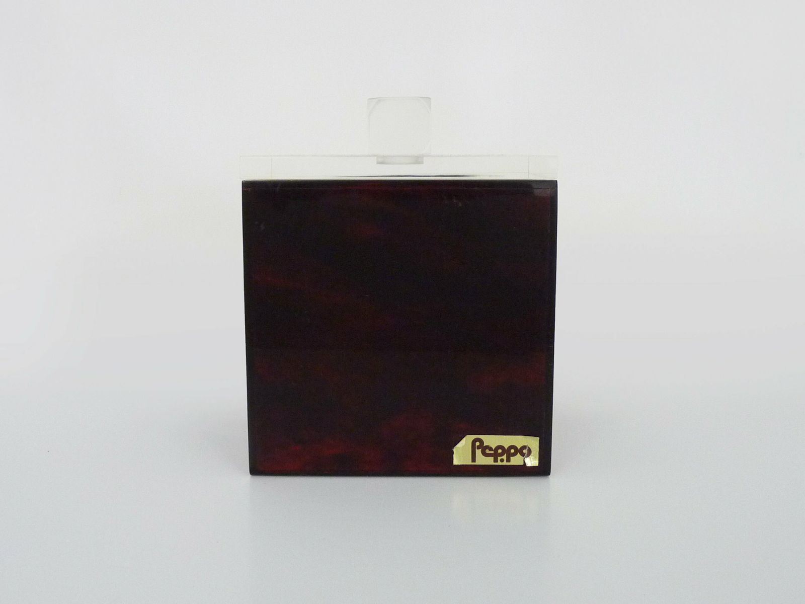 Seau à glace vintage Peppo en plexiglas, Italie, 1970 photo furniture