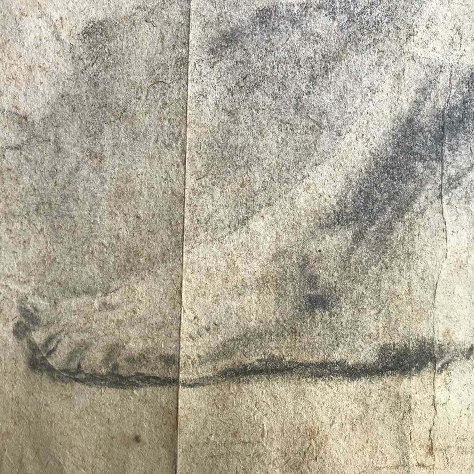 Academic Drawing Of Male Nude, 1800s photo Art
