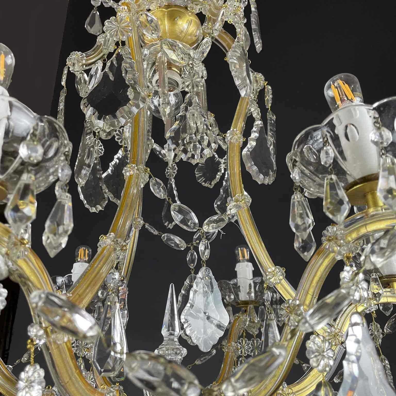 photo vinterior Maria Teresa Crystal Chandelier With 7 Lights From 1950