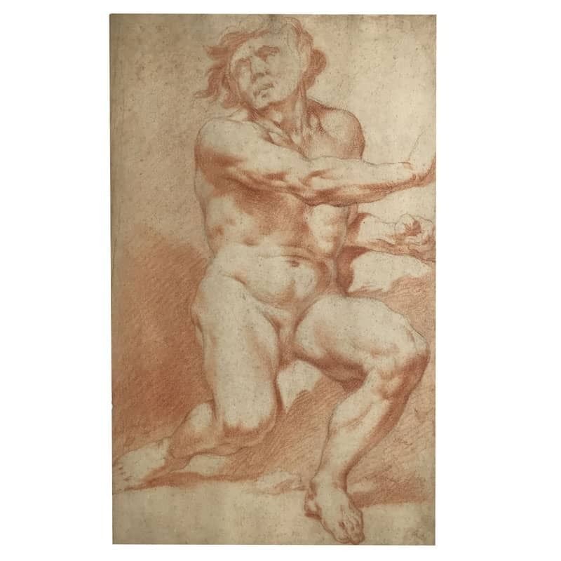 Pair Of Sanguine Drawings With Nude Studies photo furniture