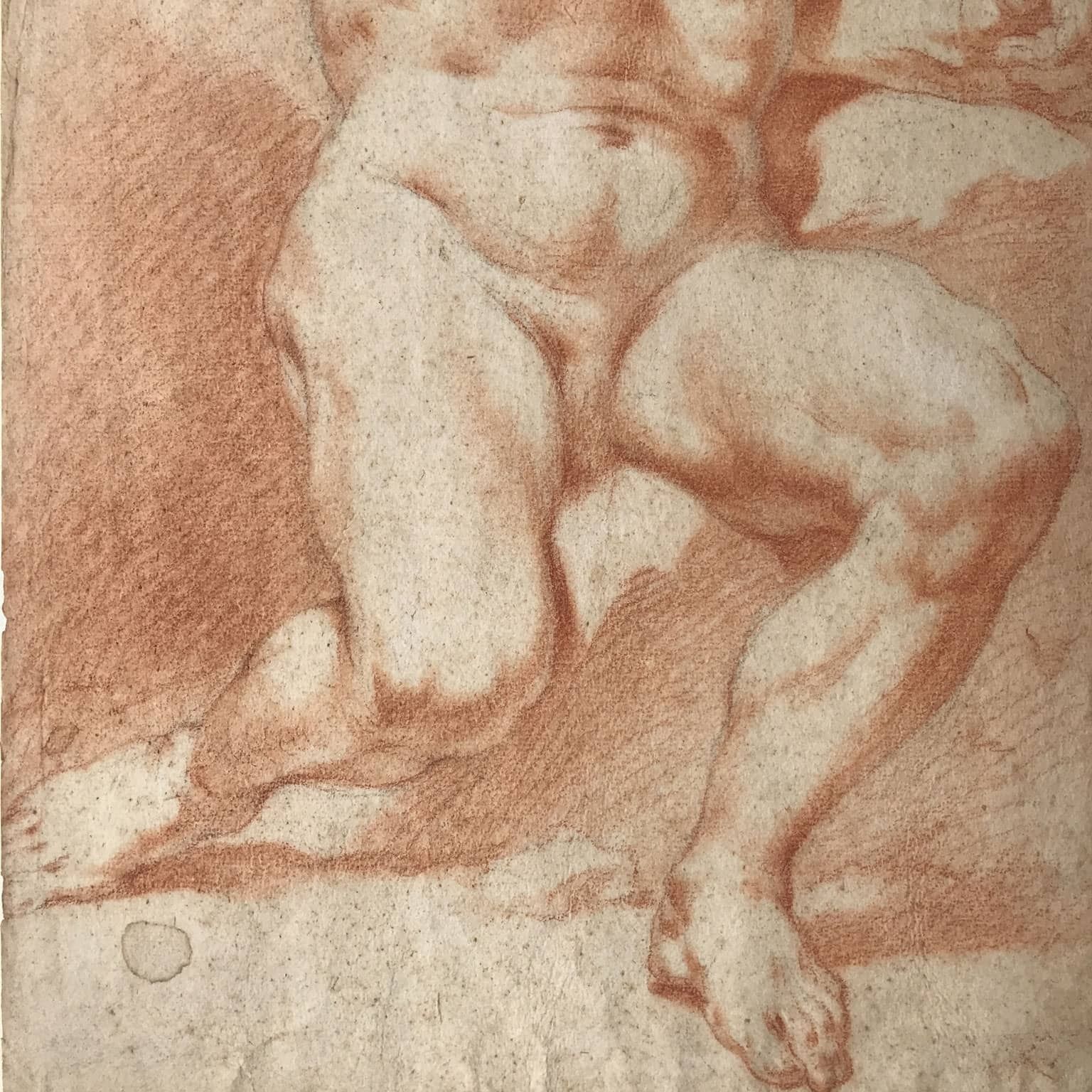photo for sale Pair Of Sanguine Drawings With Nude Studies