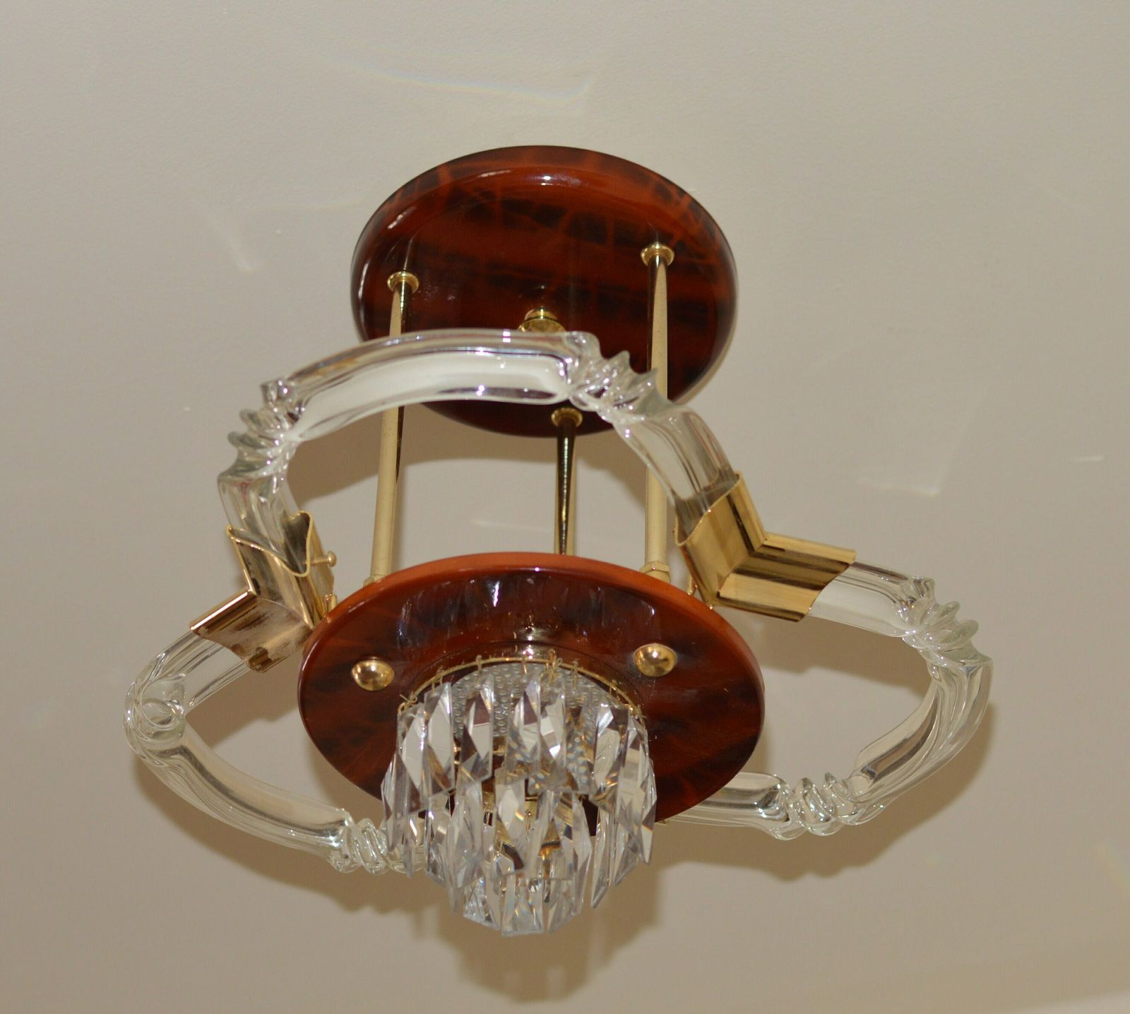 Vintage Lamp Crystal Glass Skyscraper Chandelier Italy Sciolari Era photo Lighting