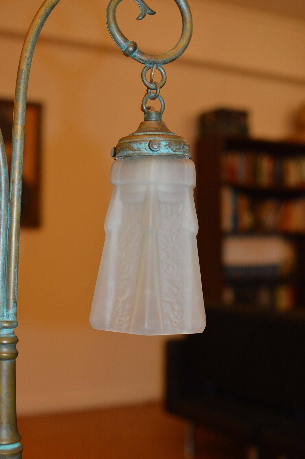 Vintage Art Deco Table Lamp. Art Nouveau Table Lamp photo buy