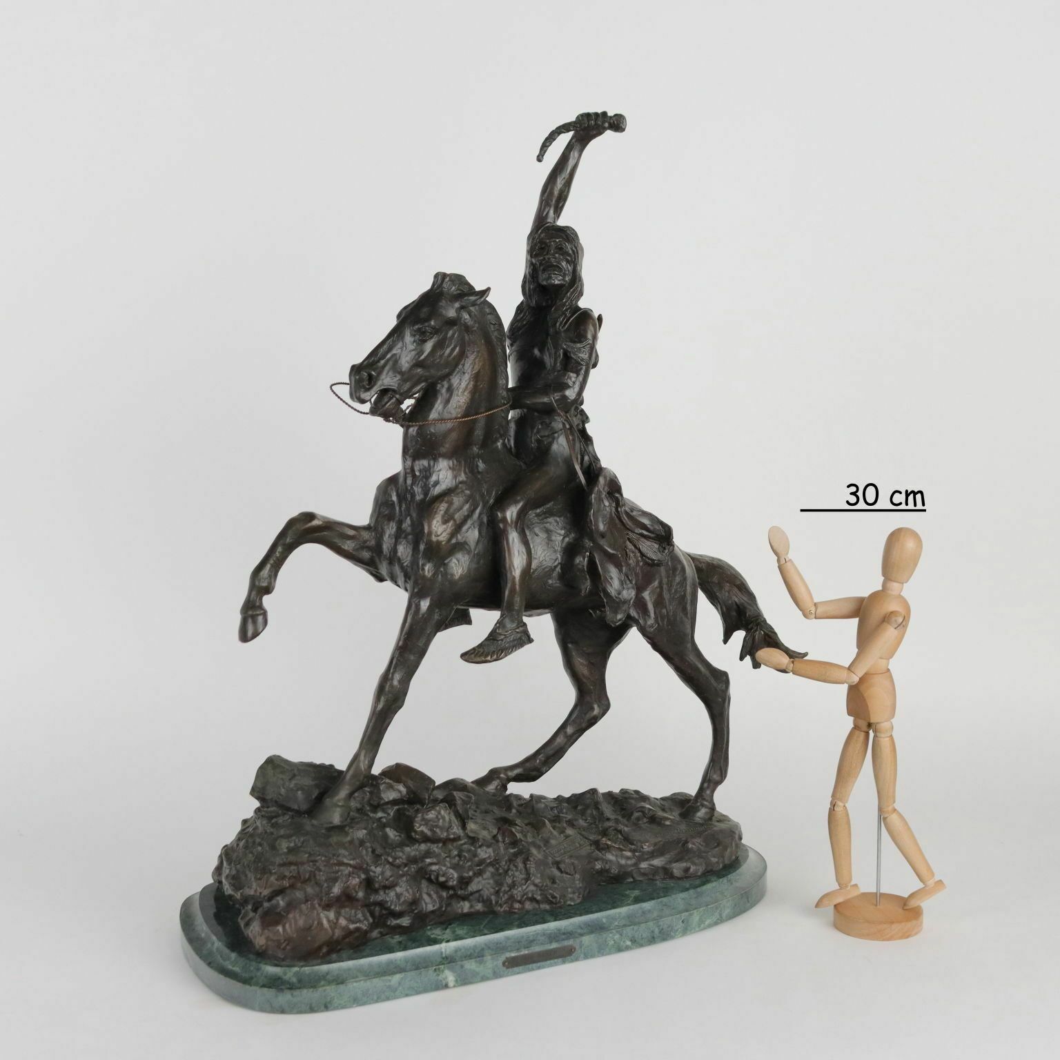 Ancient Sculpture The Triumph Copy From F. Remington '900 Bronze photo furniture