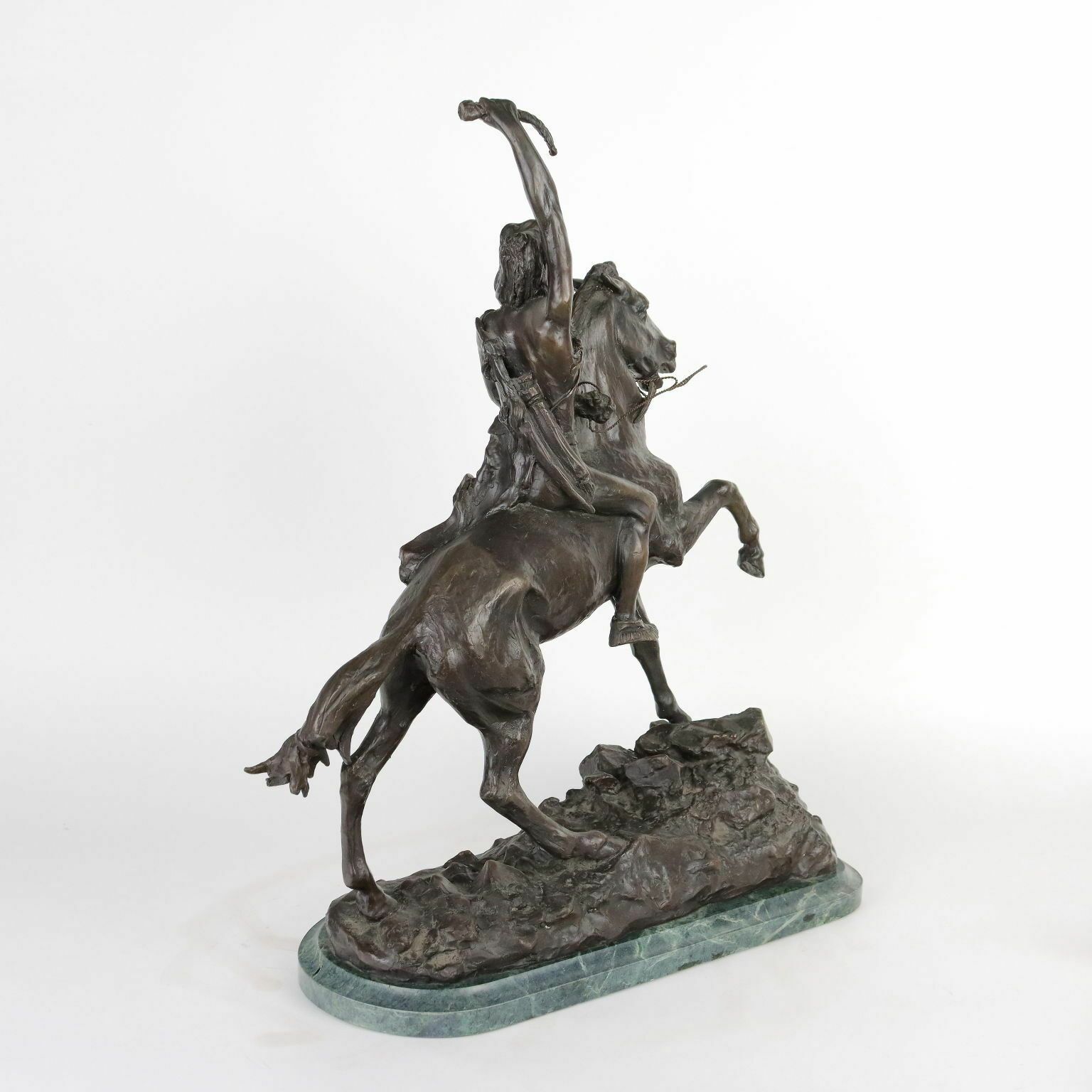 Ancient Sculpture The Triumph Copy From F. Remington '900 Bronze photo buy
