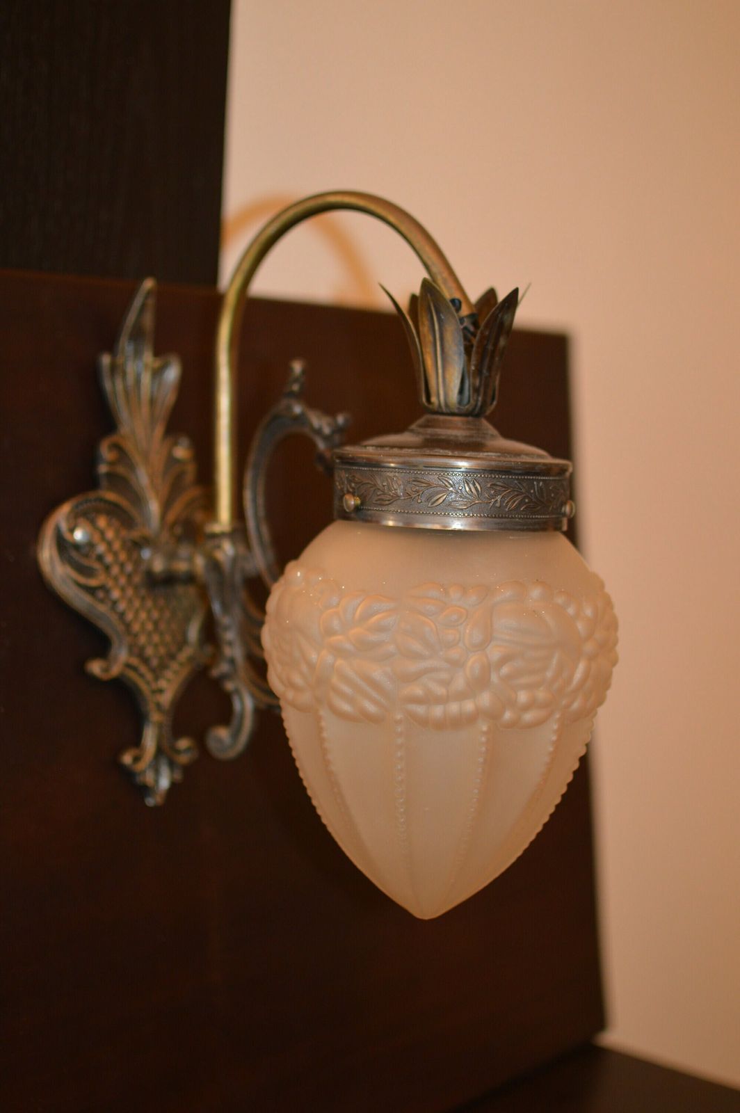 Vintage Wall Lamp Mid Century.Art Nouveau Wall Lamp. Art Deco Wall Lamp photo vintage