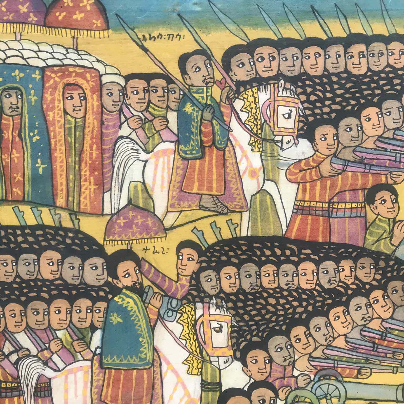 Ethiopian Battle, 1900s, Antique photo for sale
