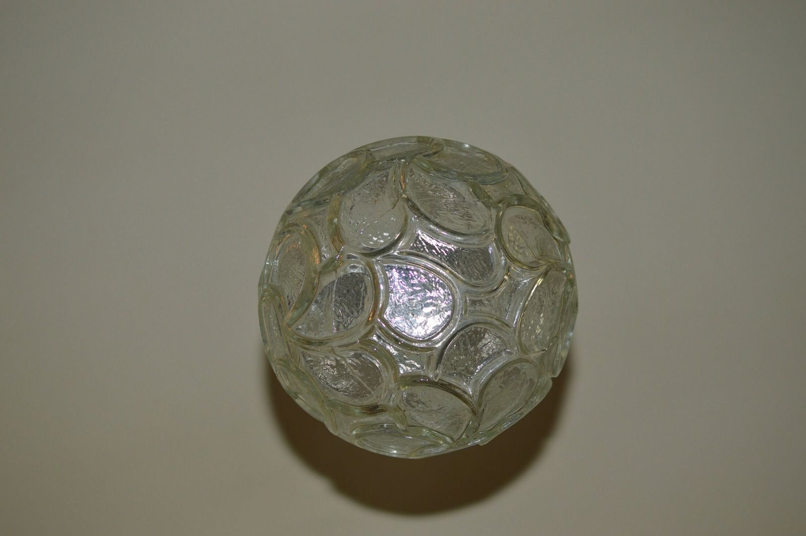 photo for sale Vintage Hanging Lamp Glass Globe By Doria Leuchten,Germany 70s Space Age Midcentury