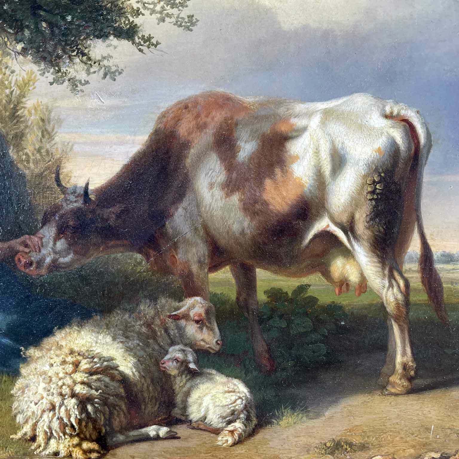 Tschaggeny Flemish Pastoral Landscape 1849 photo buy