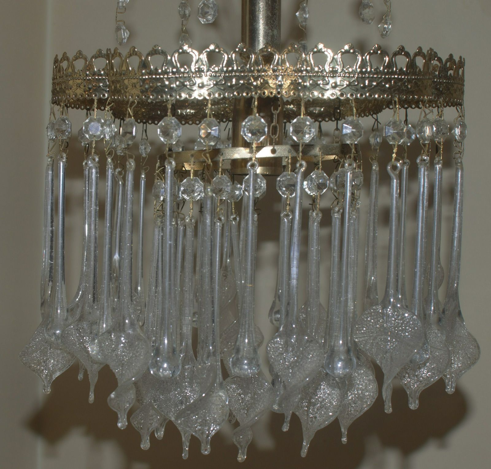 Venini Tear Drops And Crystal Leave Crystal Glass photo for sale