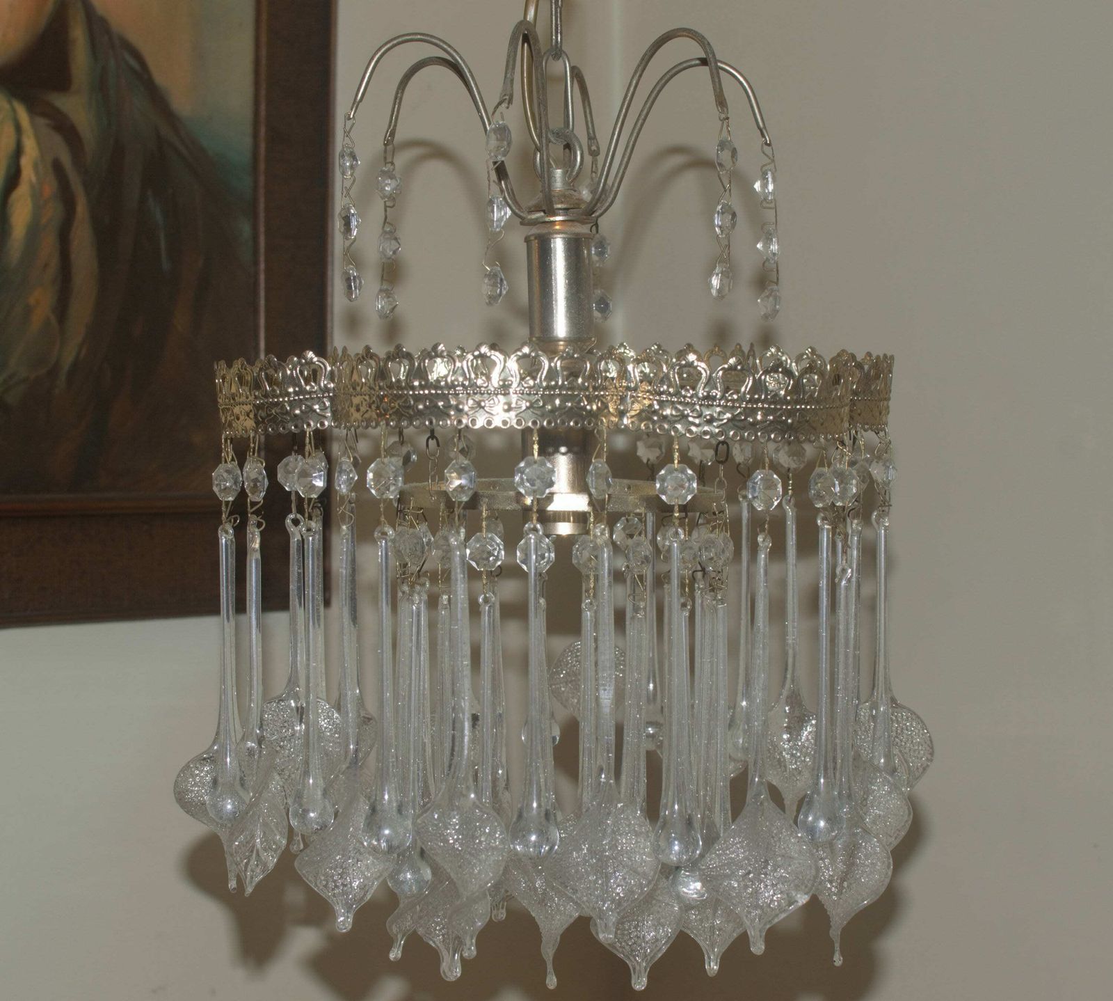 photo for sale Venini Tear Drops And Crystal Leave Crystal Glass