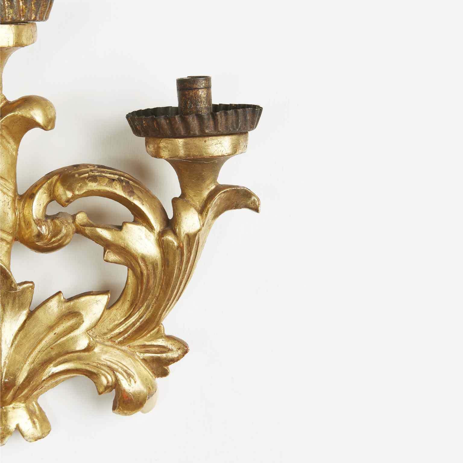 Pair Of Golden Friezes For Appliques 1800 photo vintage