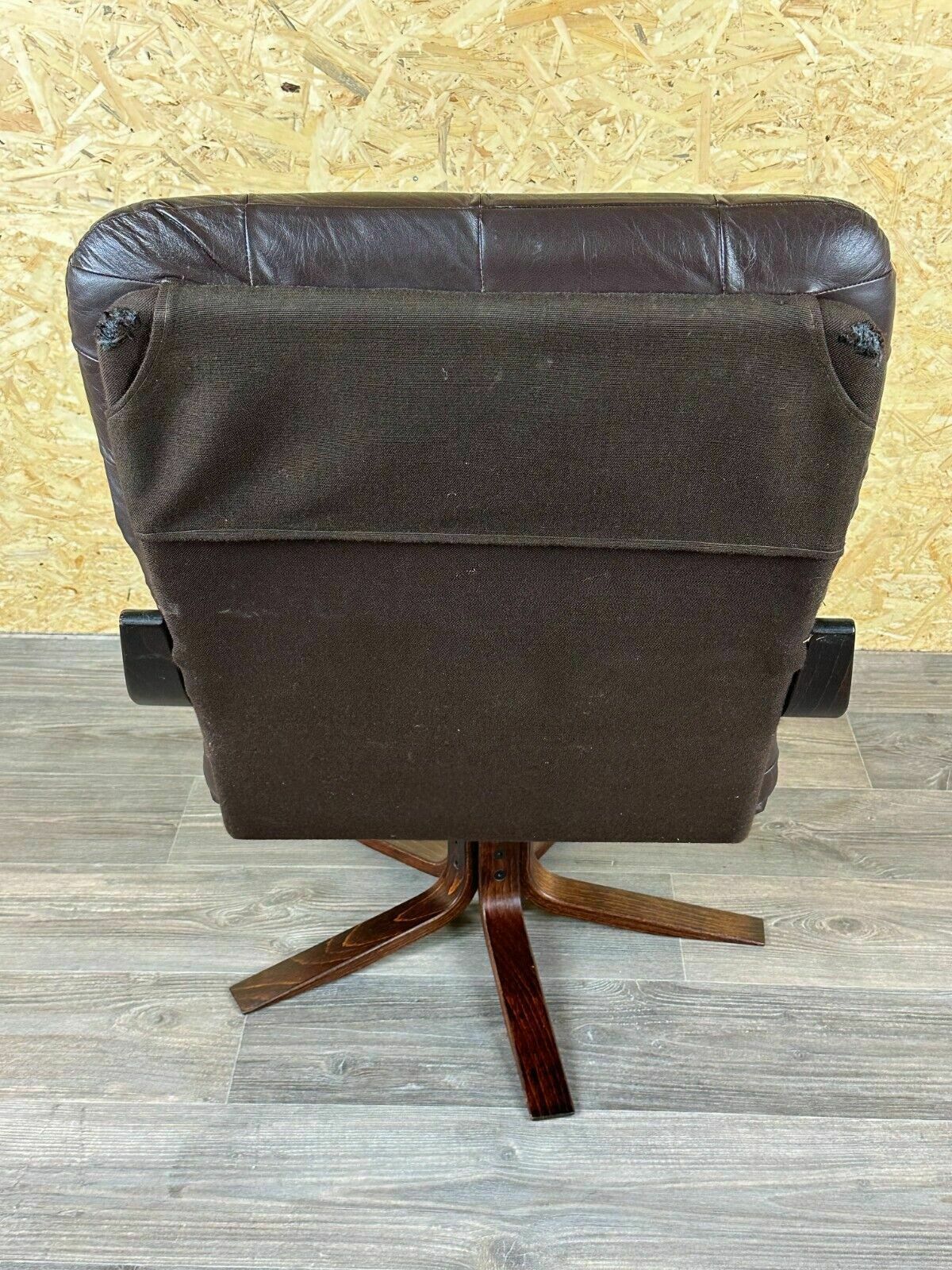 photo buy 60er 70er Jahre Sessel Easy Chair Ledersessel Drehsessel Danish Modern Design