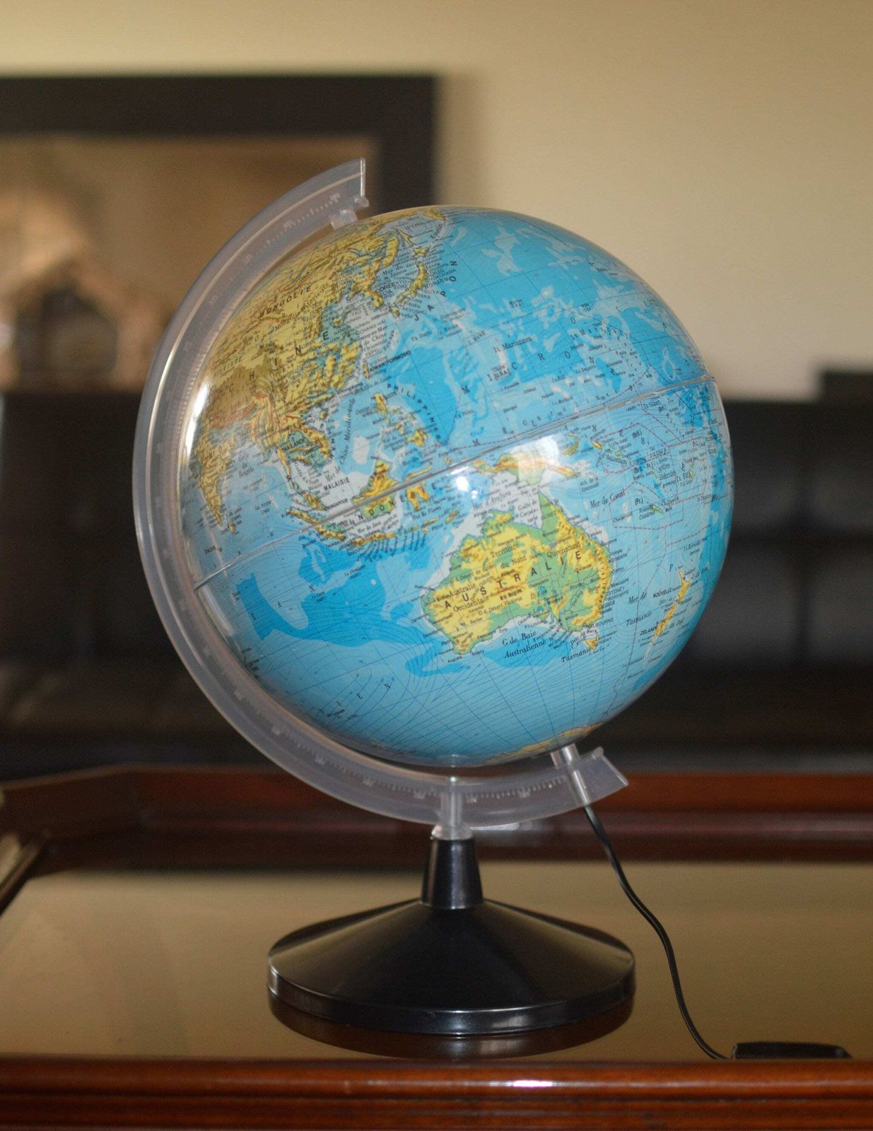 Globe Lamp World Map Night Lamp Earth Italy Plastic World Globe With Lighting Desk Decor Bedroom Nightside Table Lamp Teenager Room Decor photo furniture