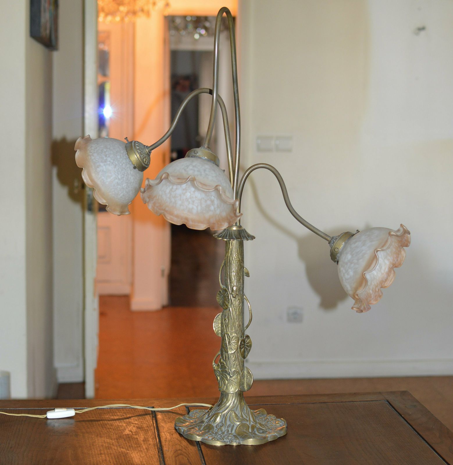 photo furniture Art Nouveau Table Lamp.. Floor Lamp Lamp Art Nouveau Rare.