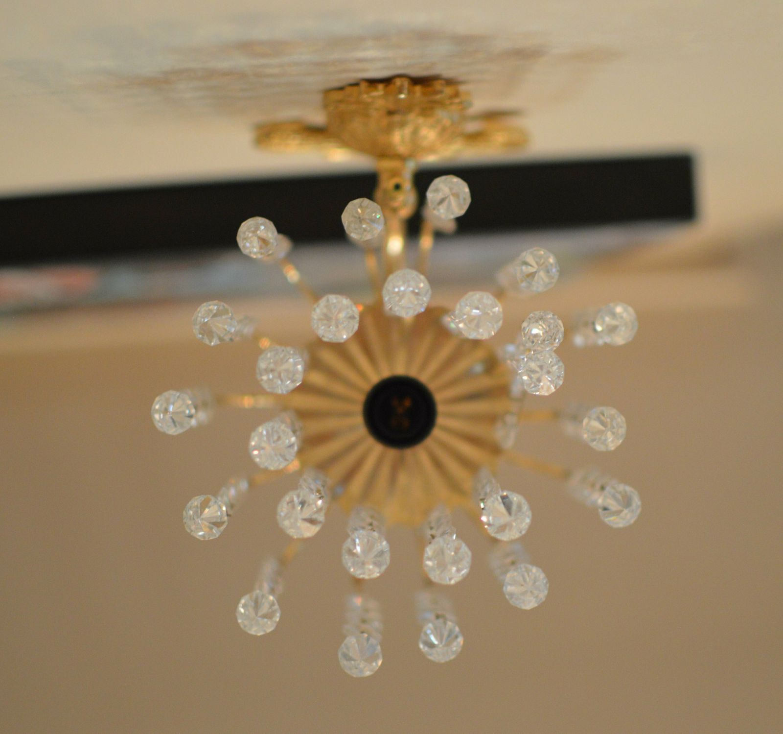 Pair Of Wall Lamp Bohemian Cristal Gold Metal photo vinterior