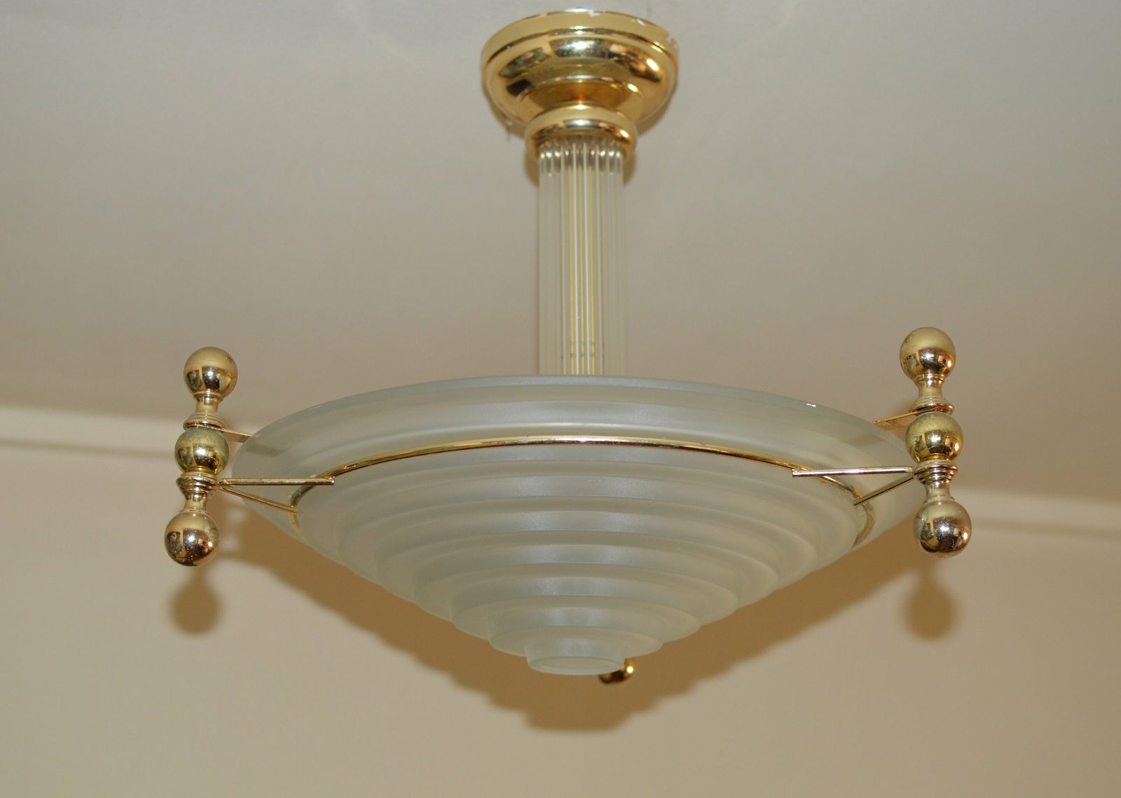 Vintage Lamp Crystal Glass Skyscraper Chandelier Italy Sciolari Era photo for sale