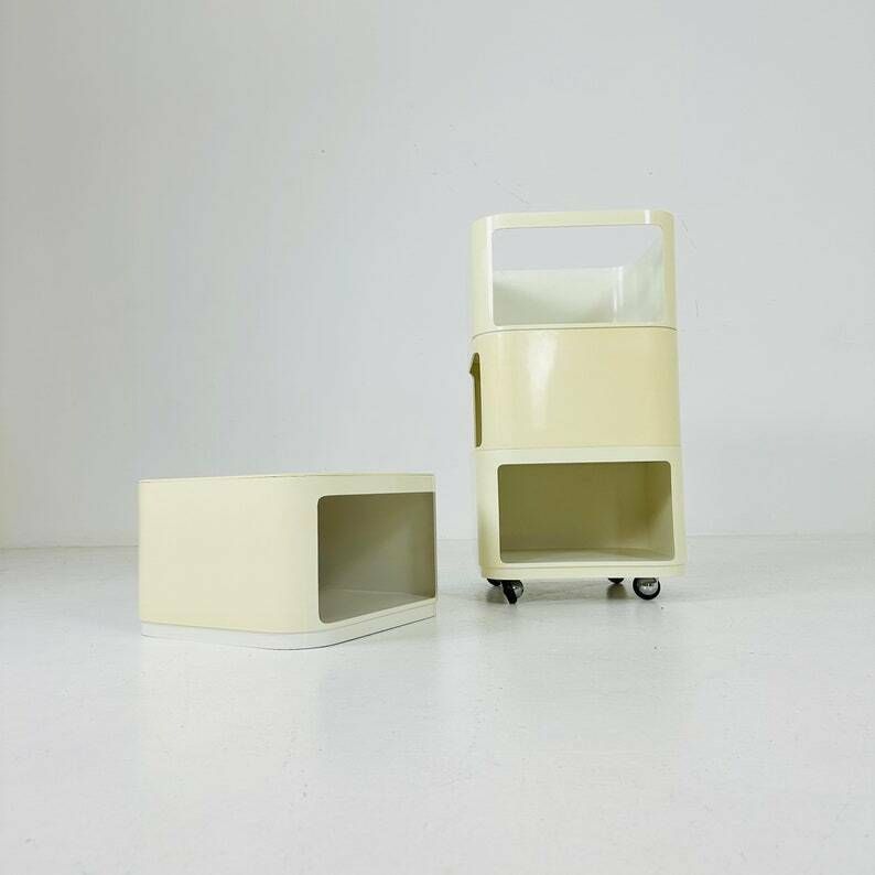 Componibili Square Serving Trolley By Anna Castelli For Kartell   Italy 1960s, Model 4970. photo vinterior