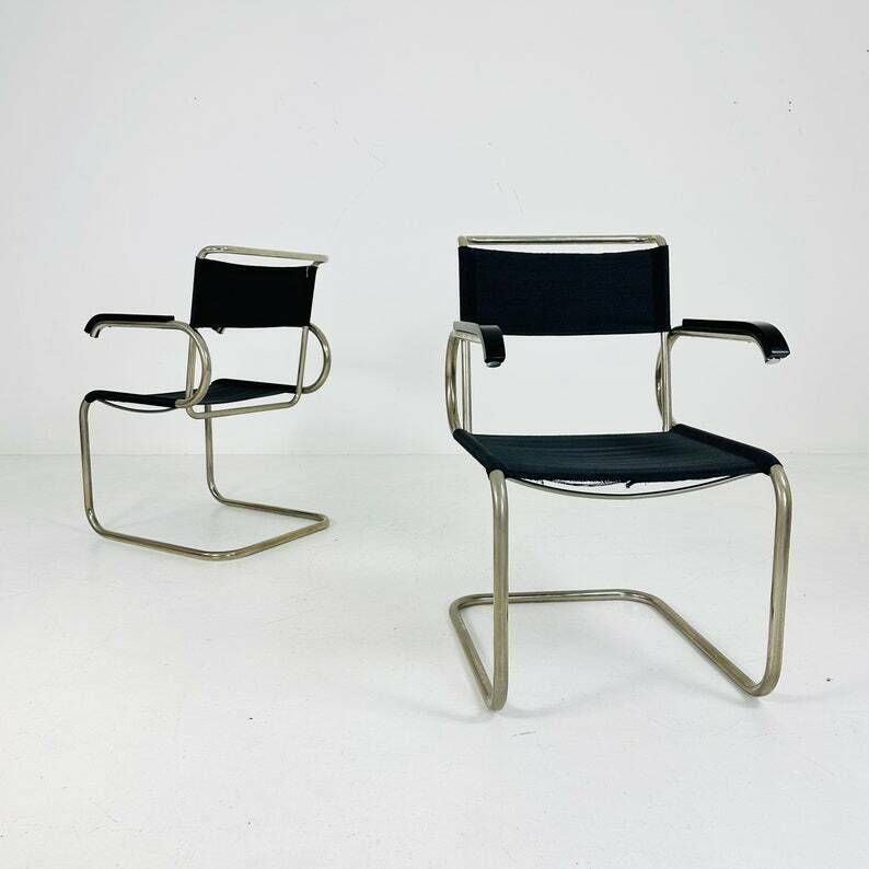 Set Of 2 Marcel Breuer Bauhaus Cantilever D40 Chais By Tecta 1960s photo for sale