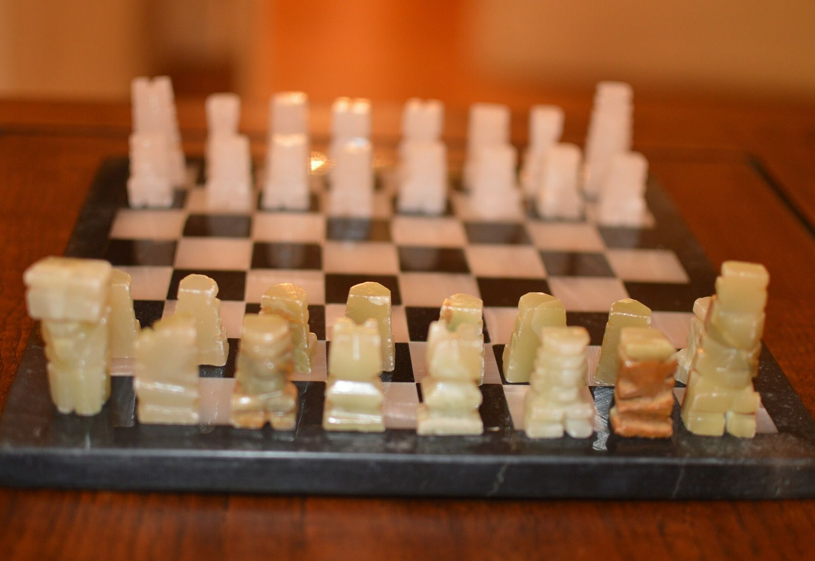 photo furniture Vintage Marble Chess Set Hand Carved I