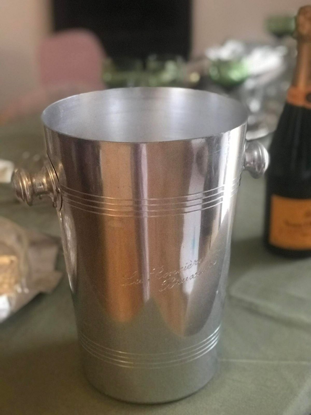 Champagnekühler, Ijsemmer, Ijskoeler. Elegant, Art Deco, Champagne, Vintage, Wijnkoeler, Bar, Bartender, Baraccessoires photo 141.0