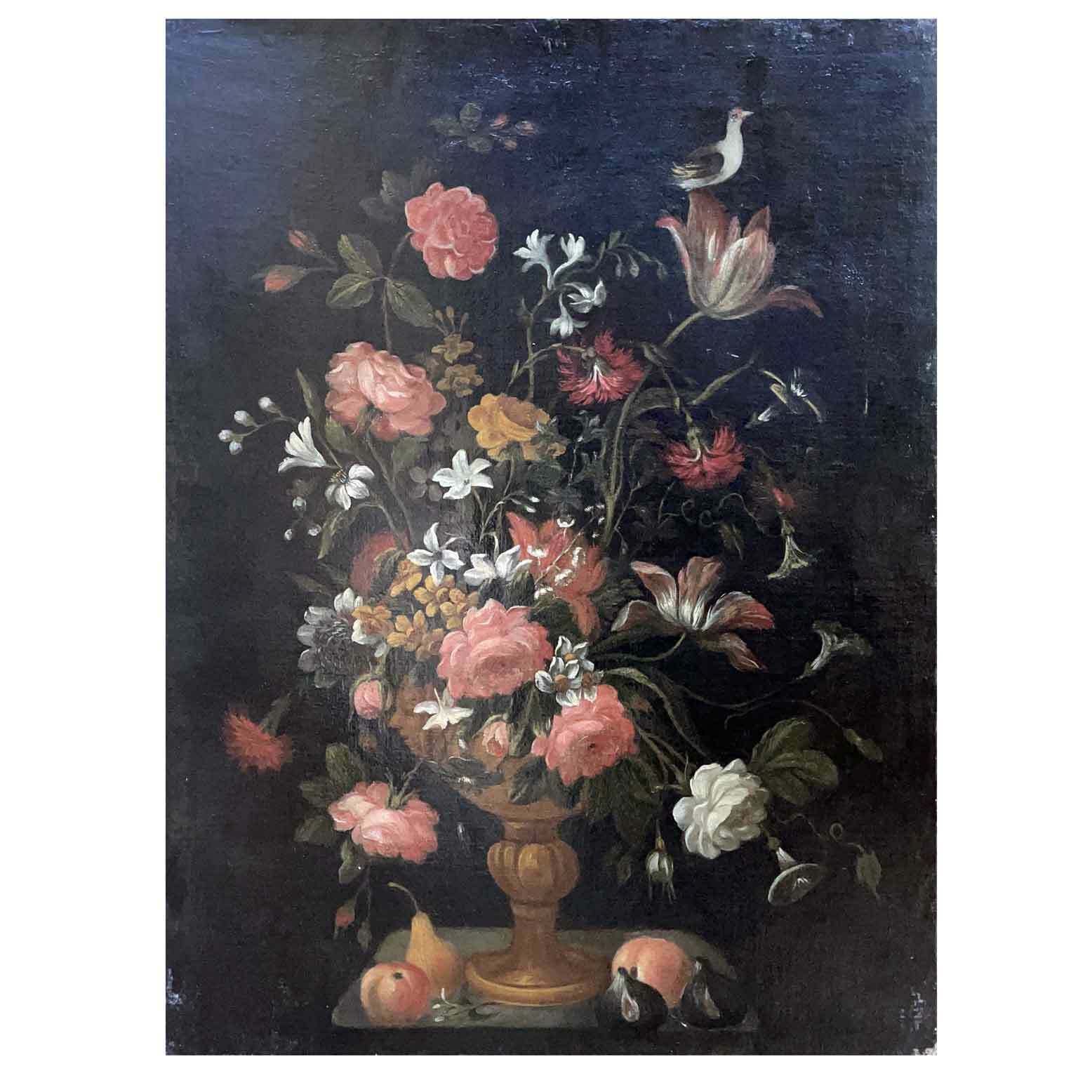 Pair Of Still Lifes Of Flowers From The 1600s photo vinterior