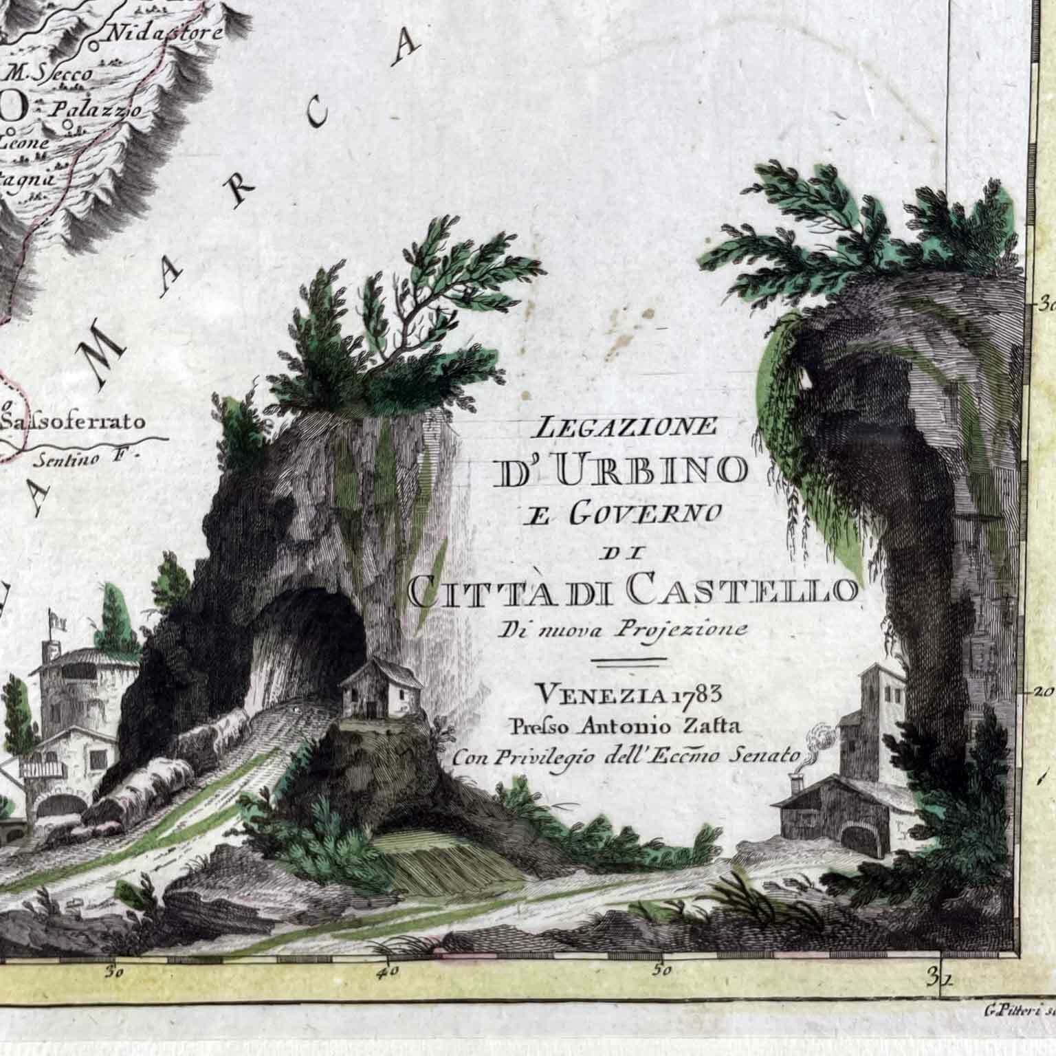 Antonio Zatta Legation Of Urbino And Government Of Città Di Castello Venice 1783 photo for sale