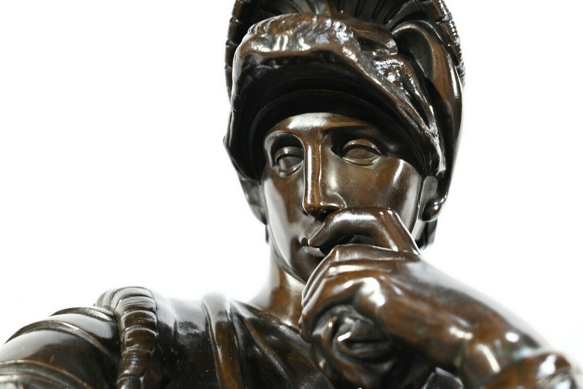Bronze “Laurent De Medici” After Michelangelo, 19th Century School – Mid 19th Century photo vintage