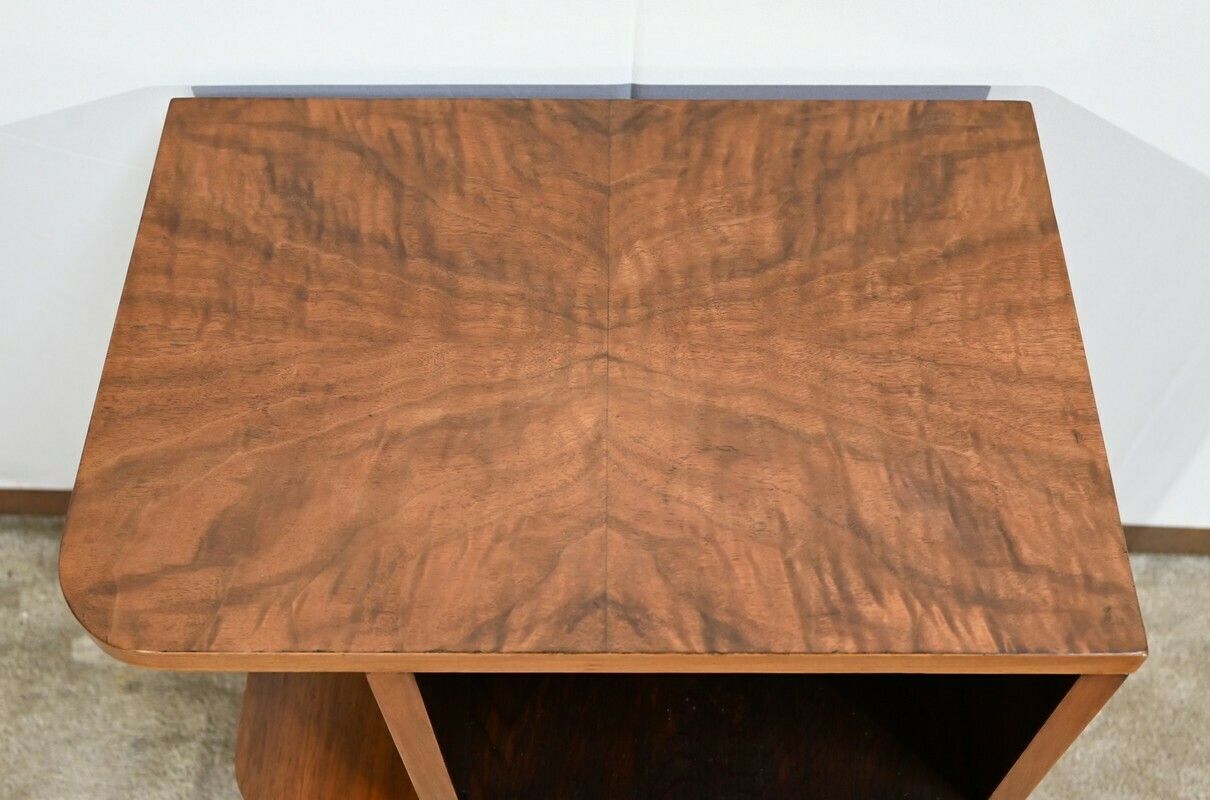 Small Walnut Bedside Table, Art Deco – 1920 photo 1258.42741982