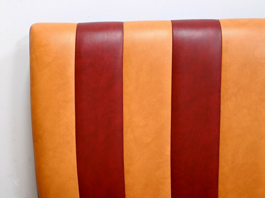 photo furniture Pair Of Faux Leather Bistro Benches – 1970